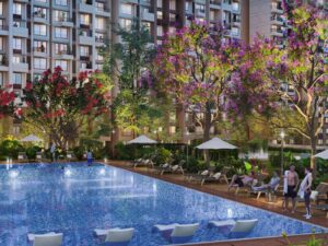 Shapoorji Joyville Celestia Garden Area.